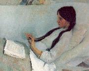 Maliavin, Philip Portrait of Elizaveta Martynova Sweden oil painting artist